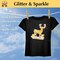 Gold Glitter Heat Transfer Paper for Inkjet Printer (5 Sheets, 8.5x11'') Printable Heat Transfer Vinyl for T Shirts Iron on Transfers for Light & Dark Fabrics